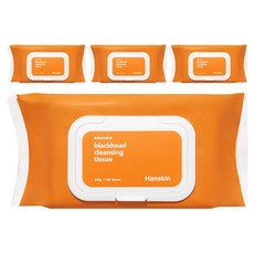 한스킨 블랙헤드 클렌징티슈, 100매입, 4개