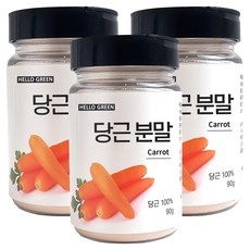 Hello Green 韓國產胡蘿蔔粉罐, 3個, 90g