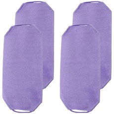 竹纖維搓澡巾, 紫色, 1入, 4個