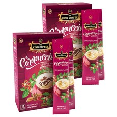 TNI KING COFFEE 卡布奇諾肉桂風味即溶咖啡隨身包, 20g, 12條, 2盒
