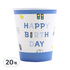 파티해 경찰관 생일 파티컵, 10개입, 20개