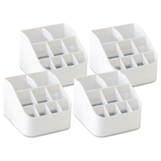 YAMADA 山田化學 藥膏類收納盒 四格分隔設計 透明收納盒, 4個