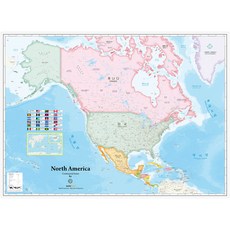 NOWMAP 覆膜北美洲地圖, 07. 北美洲地圖