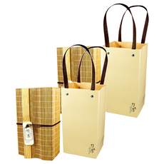 龍源茶品 鑫龍源 竹息禪風馥冽銀霜福壽梨山烏龍茶葉禮盒 附提袋, 茶葉75g 2包, 2盒