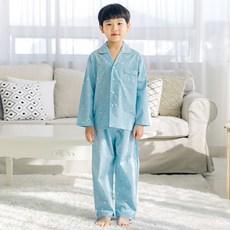 PINGCOCO 孩童兩件式可愛印花9分袖睡衣褲組