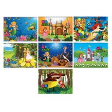 FullColors女童款童話素描本 7本 隨機出貨, 20張