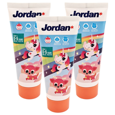 Jordan 清新荔枝味兒童牙膏 0~5歲, 75g, 1入, 3條