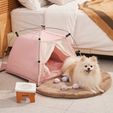 DDASUMI TENT 寵物狗超細纖維圓形坐墊, 1個, 棕色