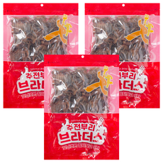 주전부리브라더스 구운 리얼 오징어 다리, 3개, 250g