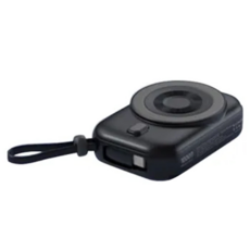 HANG 磁吸自帶式行動電源, 無線磁吸快充, 可當手機支架使用, PDC, 黑色