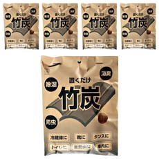 KOKUBO 小久保工業所 日本竹炭除臭包 萬用型 Set 2入, 除濕, 驅蟲, 120g, 5包