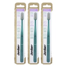 Jordan Green Clean 超軟牙刷 隨機出貨, 3個, 1入