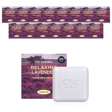 온더바디 더 내추럴 릴랙싱 비누 라벤더, 90g, 16개
