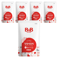 비앤비 젖병세정제 액상형 리필, 500ml, 5개