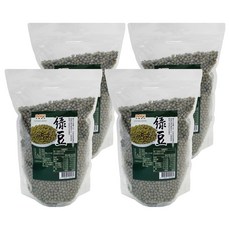 茂喜食品 進口嚴選綠豆 真空包裝, 600g, 4包