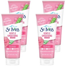 세인트이브스 스크럽 로즈 앤 알로에, 170g, 4개