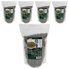 茂喜食品 進口嚴選綠豆 真空包裝, 600g, 5包