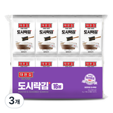 대천김 재래도시락김 16p, 64g, 3개