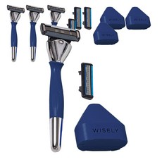 韋斯萊剃須刀套組 PRO, 剃須刀柄+剃須刀片+體驗剃須刀片, 4套