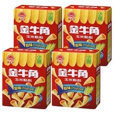 喜年來 小金牛角原味, 酥脆口感, 童年零食回憶, 35g, 4盒