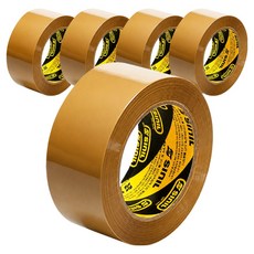 신일 박스 테이프 경포장 48mm x 80m, 황색, 5개