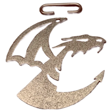 日月鉄工所 飛龍掛勾 + 小C勾 直徑約9cm 厚度2mm, 飛龍, 1個