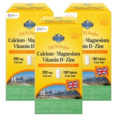 DCN 퍼펙트 칼슘 마그네슘 비타민D 아연, 3개, 180정