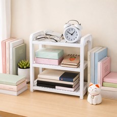 MF스토어 조립식 다용도 미니 선반, 화이트, 3단