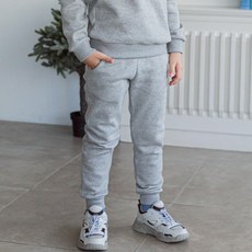 URAVI 孩童素色刷絨休閒褲