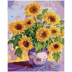 Momofix Painting DIY 名畫繪畫套組 40 x 50 cm, 向日葵花瓶