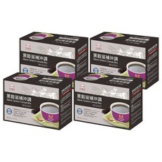 呷七碗 台安醫院配方審定 黑穀滋補沖調飲 10包*4盒 (黑芝麻 黑豆 高纖), 32g