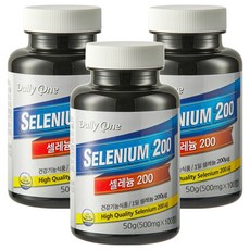 每日一硒 200 其他營養素, 100顆, 3罐