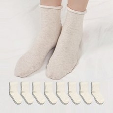 GUNYANGSSICK 女性用捲邊無壓迫襪 8雙
