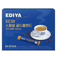 EDIYA COFFEE 經典三合一即溶咖啡, 11g, 50條, 1盒