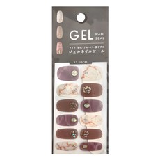 YAMADA 山田化學 凝膠指甲貼 1072, 款式隨機, 1組