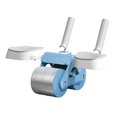 ANTIAN 自動回彈計數健腹輪 平板支撐輔助器 馬甲線腹肌訓練器, 天空藍