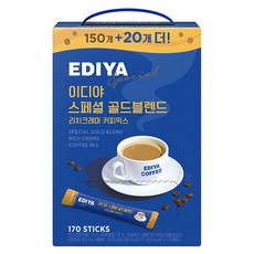 이디야 스페셜 골드블렌드 리치크레마 커피믹스, 11g, 170개입, 1개