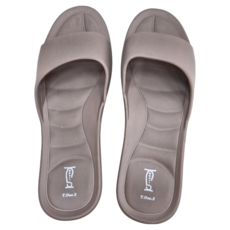 LASSLEY 蕾絲妮 Q彈軟糖拖鞋 室內居家EVA拖鞋 100%EVA一體成形 台灣製, XL(29cm), 咖啡色, 1雙