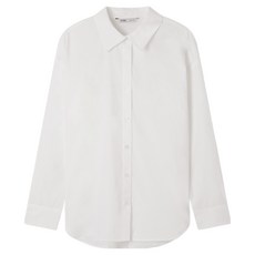 MIXXO 女款基本款半寬鬆版棉質襯衫