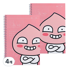 카카오프렌즈 하프 스프링 노트, 어피치, 4개