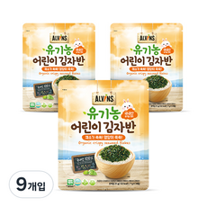 ALVINS 愛彬思 兒童海苔酥, 蔬菜口味, 21g, 9包