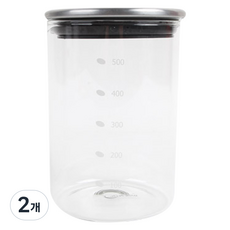 소홈 다성 모던유리밀폐병, 500ml, 2개