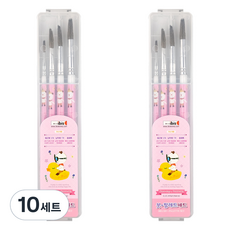 ibis 畫筆+調色盤組合 粉紅色, 2號, 8號, 10號, 15號, 10套