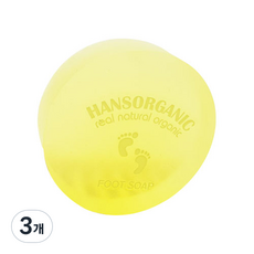 한스오가닉 릴렉싱 풋샴푸바, 100g, 3개, 1개입