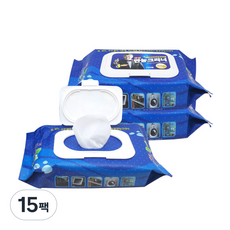 Dongsung Cleaner 萬用清潔濕巾 掀蓋型 100抽, 100入, 15個