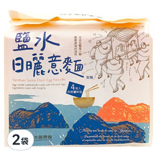 鹽水區農會 鹽水日曬意麵 寬麵, 400g, 2袋