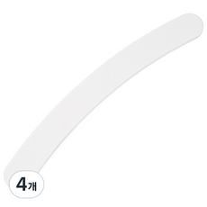 Misung Metal 白色弧形指甲銼 100/180磨砂係數, 4個, 單一顏色