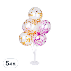 파티쇼 풍선꽂이장식세트70cm 컨페티, 3번, 5세트