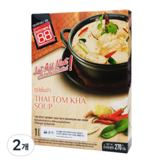 HOMECOOK 타이 크리미 똠양 똠카 수프, 2개, 270g