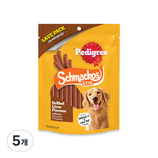 페디그리 강아지 스메코스 스틱스, 구운 간 맛, 300g, 5개